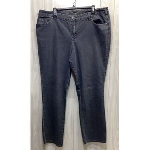 AVENUE Women's (Size 19x28")‎ Blue Denim Jeans Pockets Stretch (47T)